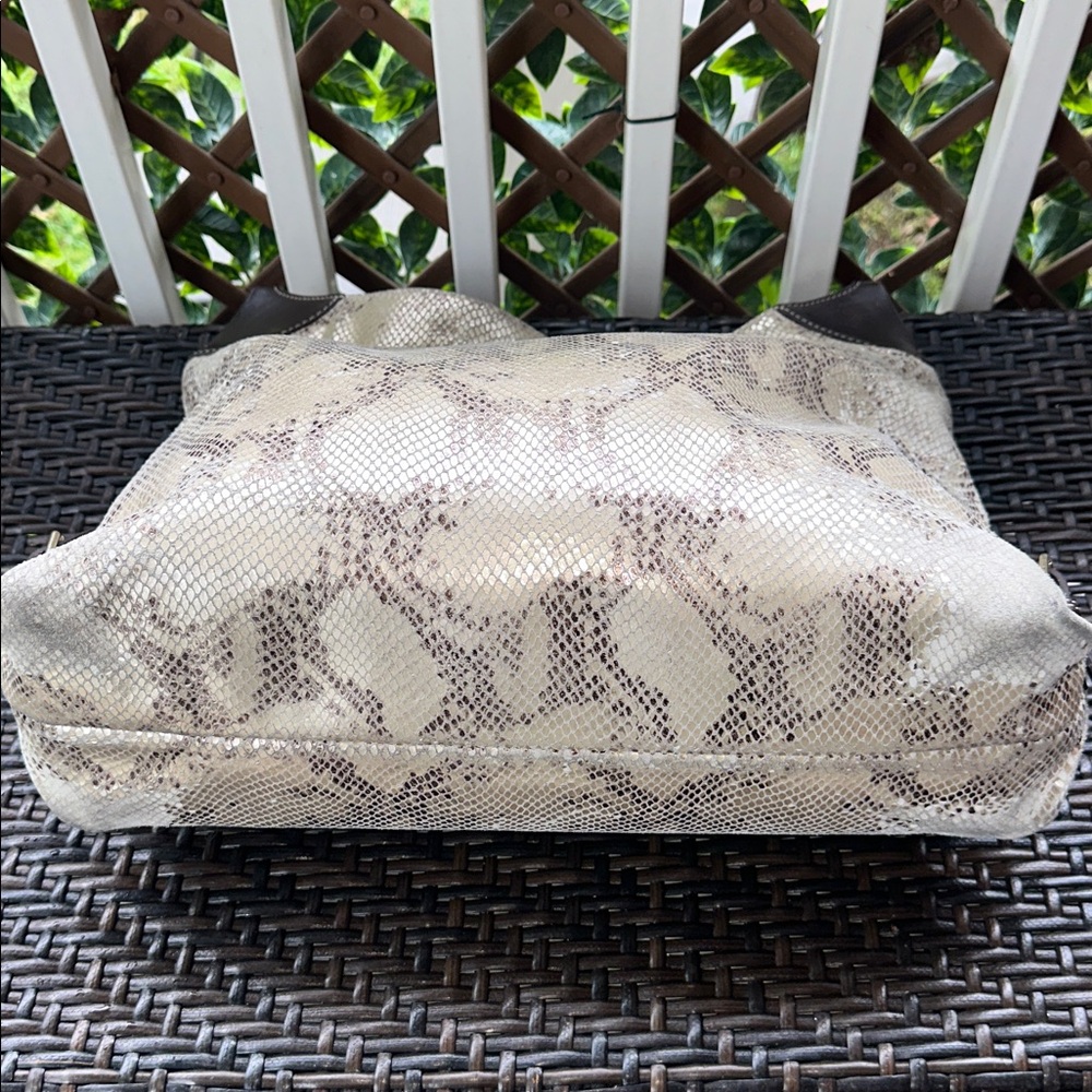 Downey & Bourke Kitney Silver Python Medium Bag - image 6